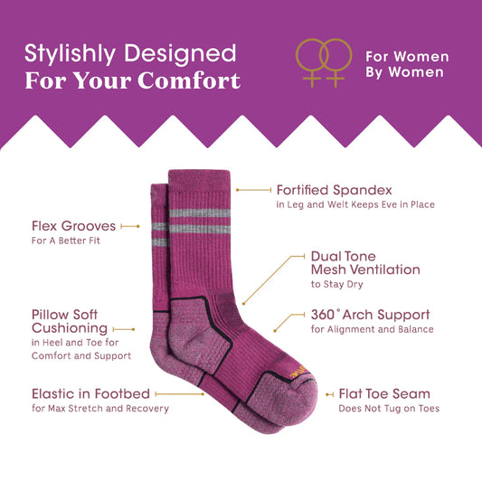 pink socks for women