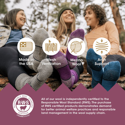 merino wool socks on different colors