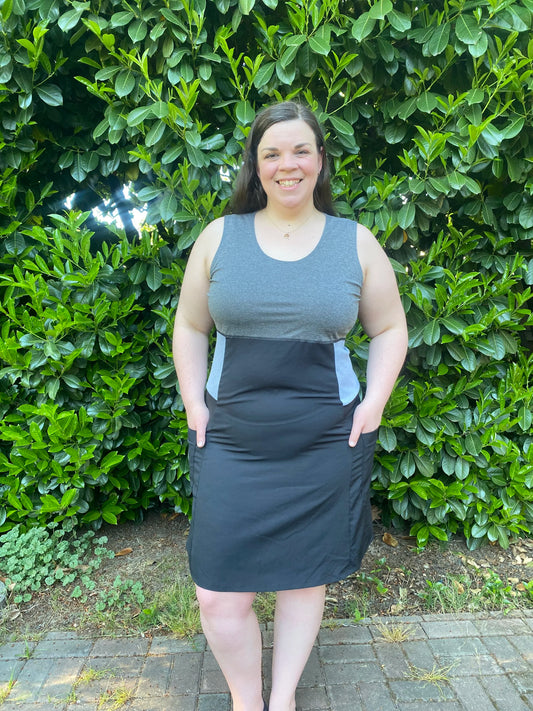 Purple Rain Adventure Dress - Black