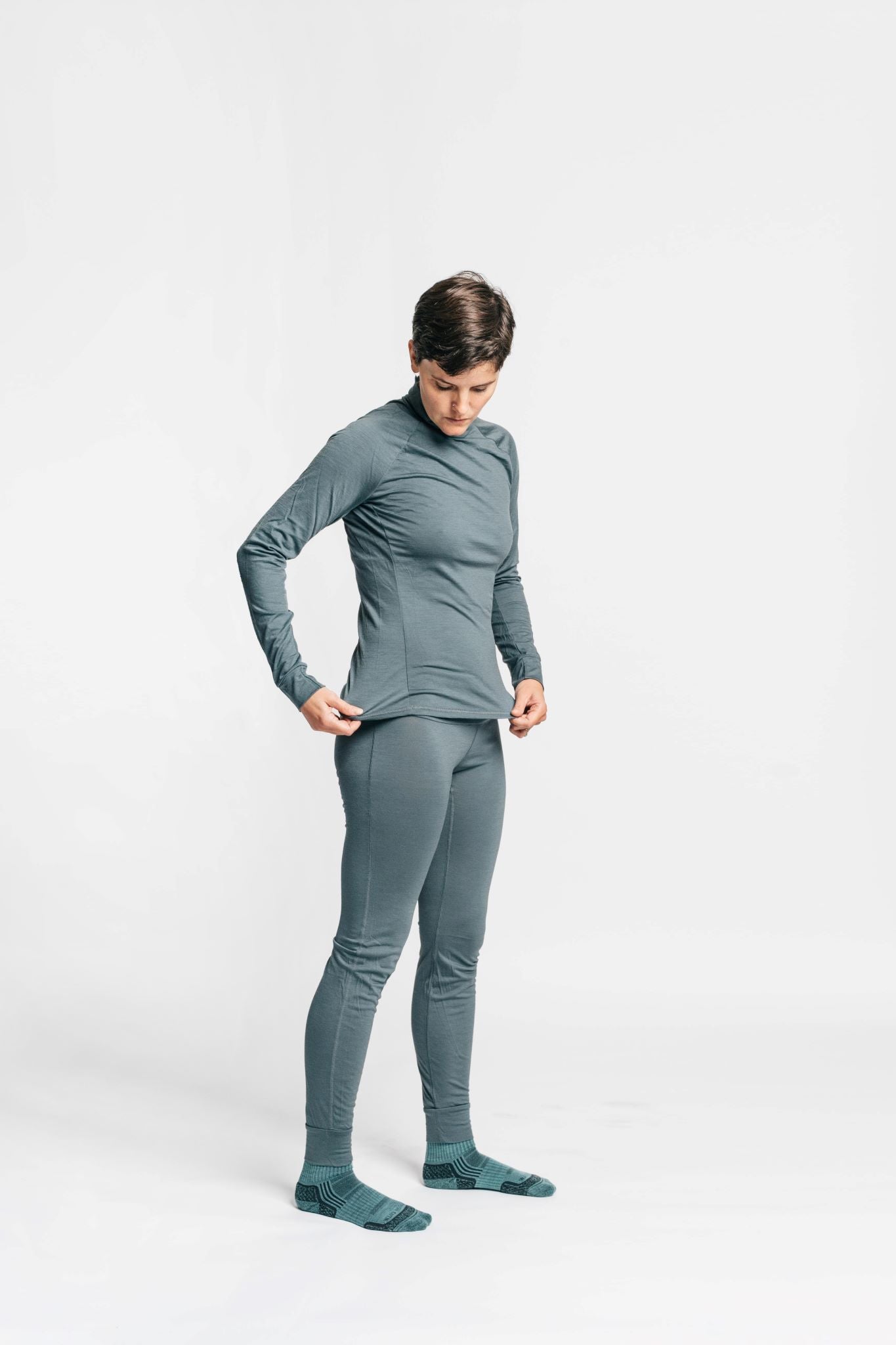 Merino Wool Isostatic T-Neck Top